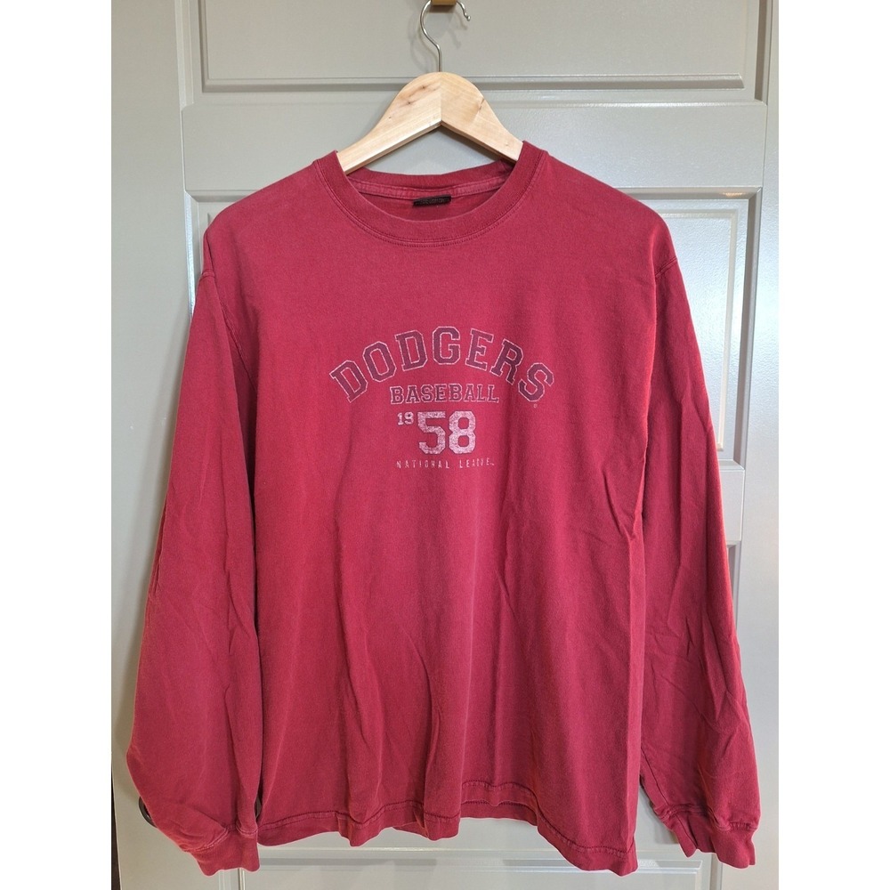 Gear for Sport Red VTG Mens L Long Sleeve Dodgers Baseball 1958 National Leaugue